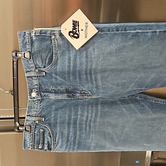 💕BOWIE x MOTHER💕 The Rambler Zip Ankle Jeans ~ Under Pressure 33 NWT - Picture 13 of 16